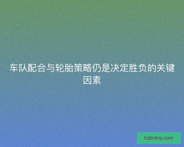 车队配合与轮胎策略仍是决定胜负的关键因素